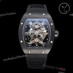 YS Factory Replica Richard Mille Rafael Nadal RM027 Titanium Black Case Tourbillon Watch 